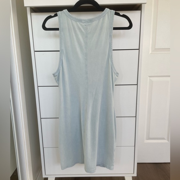 L*SPACE Seaview Mini Dress - Sky Blue |sz Medium | Sleeveless Beach Coverup - Picture 6 of 12
